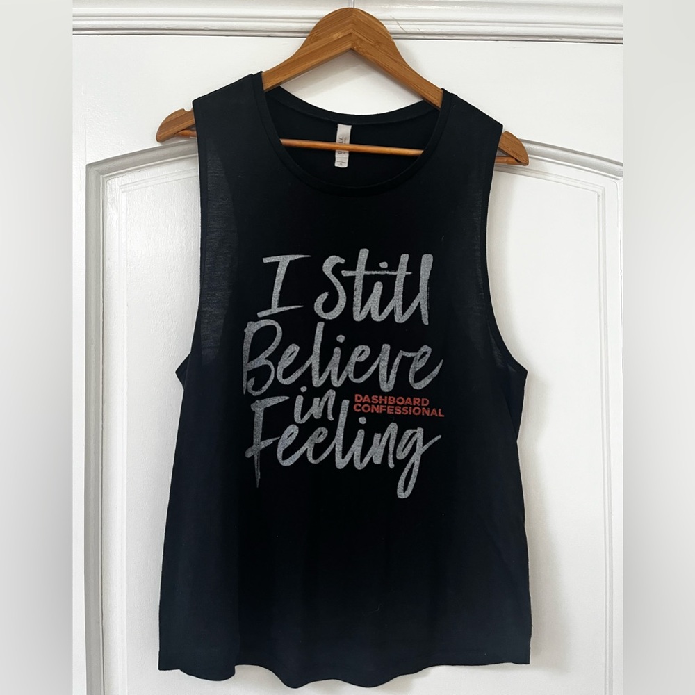 Dashboard Confessional Black Muscle Tank Top